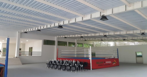 Cubierta de Coliseo de Boxeo con soplavientos en Cartagena
